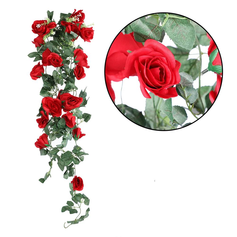 Искусственная Виноградная лоза с имитацией розы цветок лозы настенный