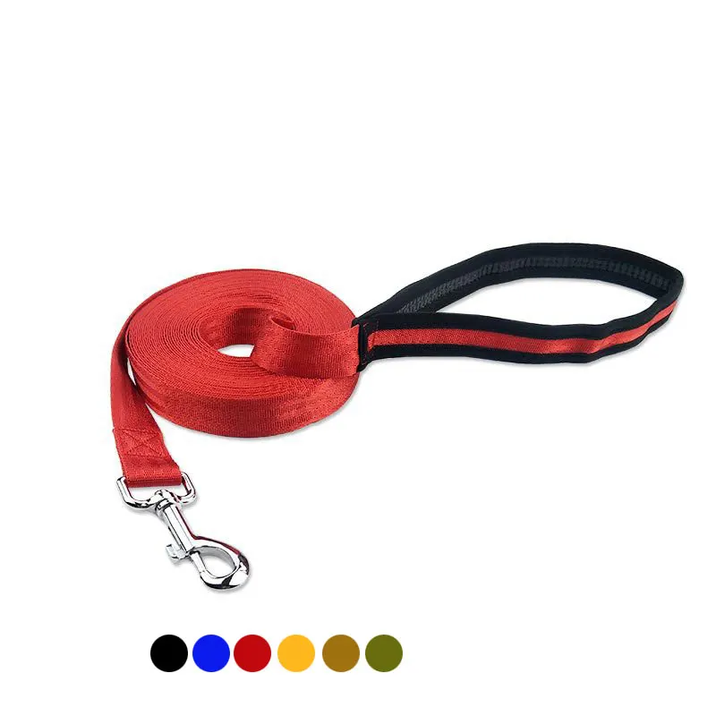 

10M 15M 20M Outdoor Running Walking Security Training Dog Harness Dog ChainNylon Extending Pet Dog Lead Leash Selected Size