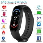 2021 смарт-браслет часы M6 фитнес-трекер Смарт-браслет пульсометр монитор кровяного давления смарт-браслет для телефонов XIaomi iOS Android