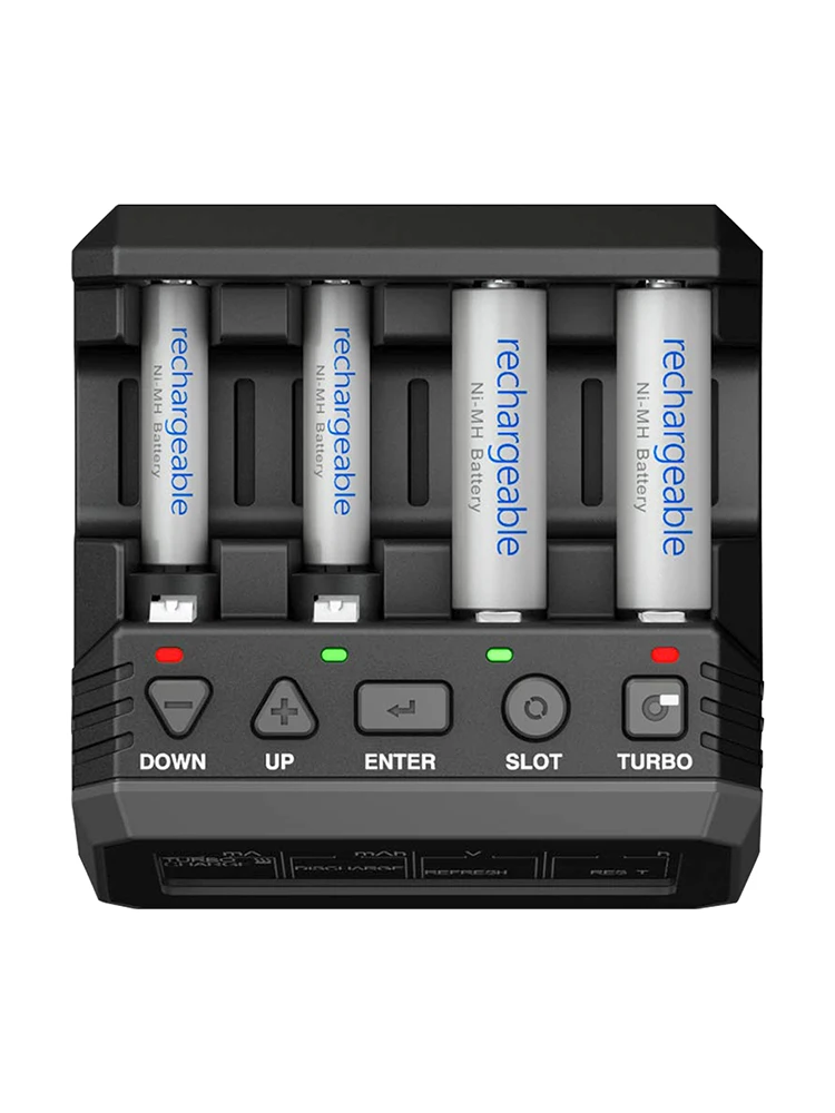 skyrc nc2200 12v2 0a 4 slots aa aaa battery charger analyzer nimhnicd batteries charger discharge turbo fast charge refresh free global shipping