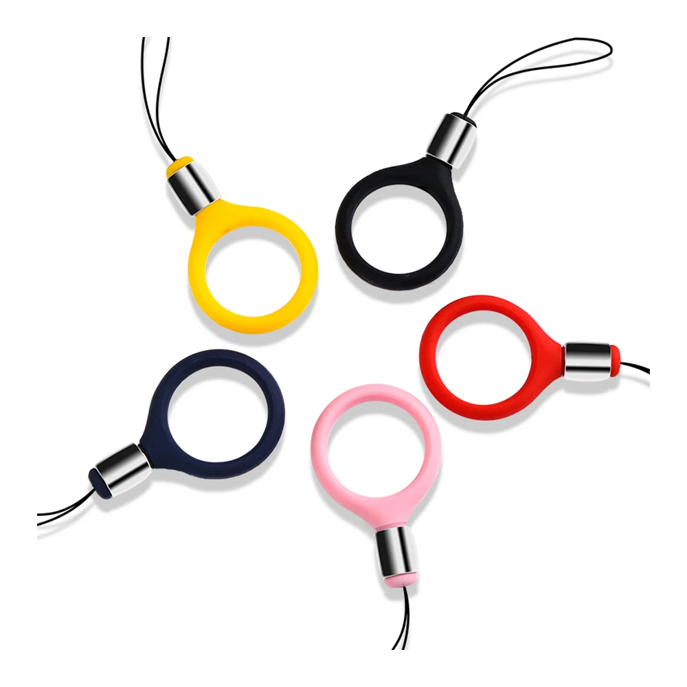 

Hope Year Universal Silicone Lanyard For Keys iPhones Strap Keycord Mobile Phone Accessorie Finger Holder DIY Hang Rope Key Ring
