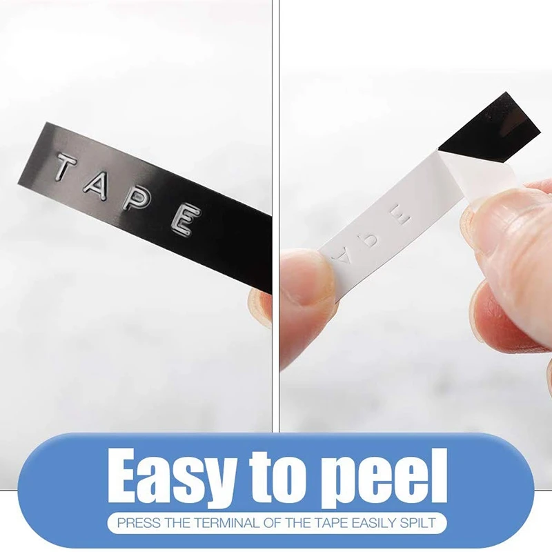 Совместимая лента для этикеток Замена DYMO с тиснением 3/8 дюйма 3D пластиковые