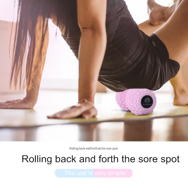 Массажный мяч в форме арахиса для йоги массажный с алмазной текстурой глубокого