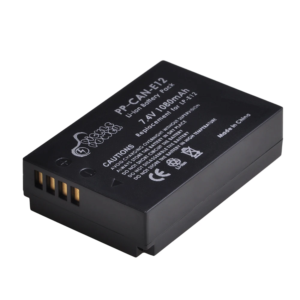 LP E12 LPE12 1080 мАч литий ионный аккумулятор + двойное зарядное устройство USB со