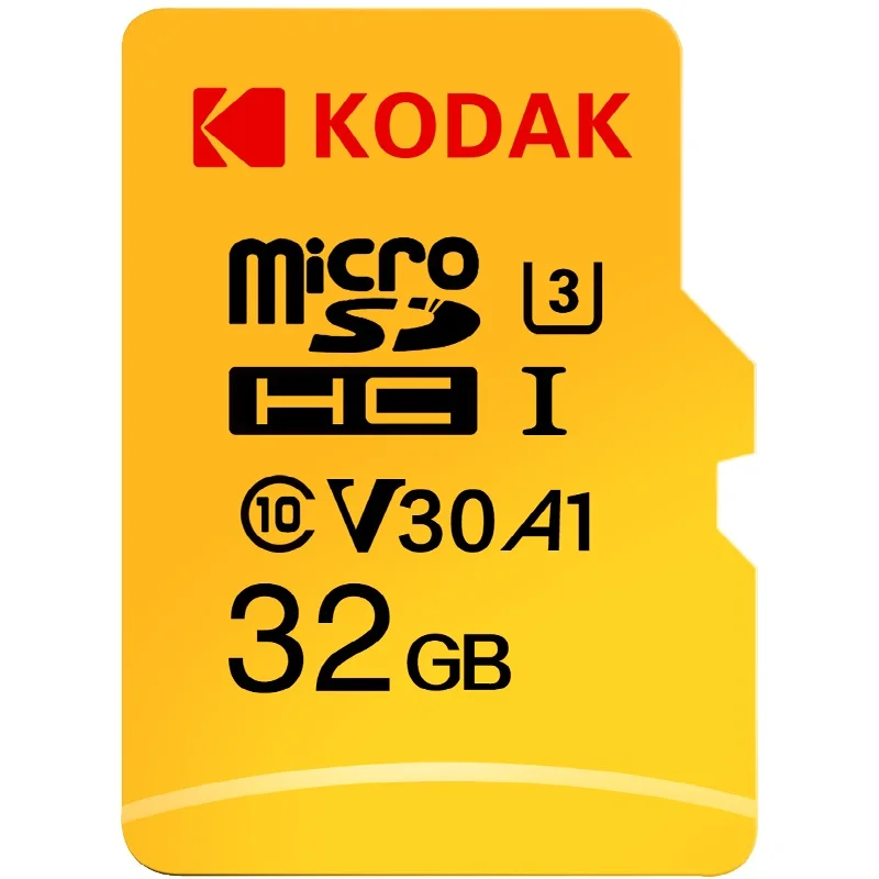 U3 32GB Карта памяти KODAK 32 Гб 64 Гб 128 ГБ 256 ГБ 512 ГБ U3 Micro SD карта 16 Гб U1 Tarjeta de memoria tf-карта класс 10 Флэш-карта памяти SD - Емкость: U3 32GB