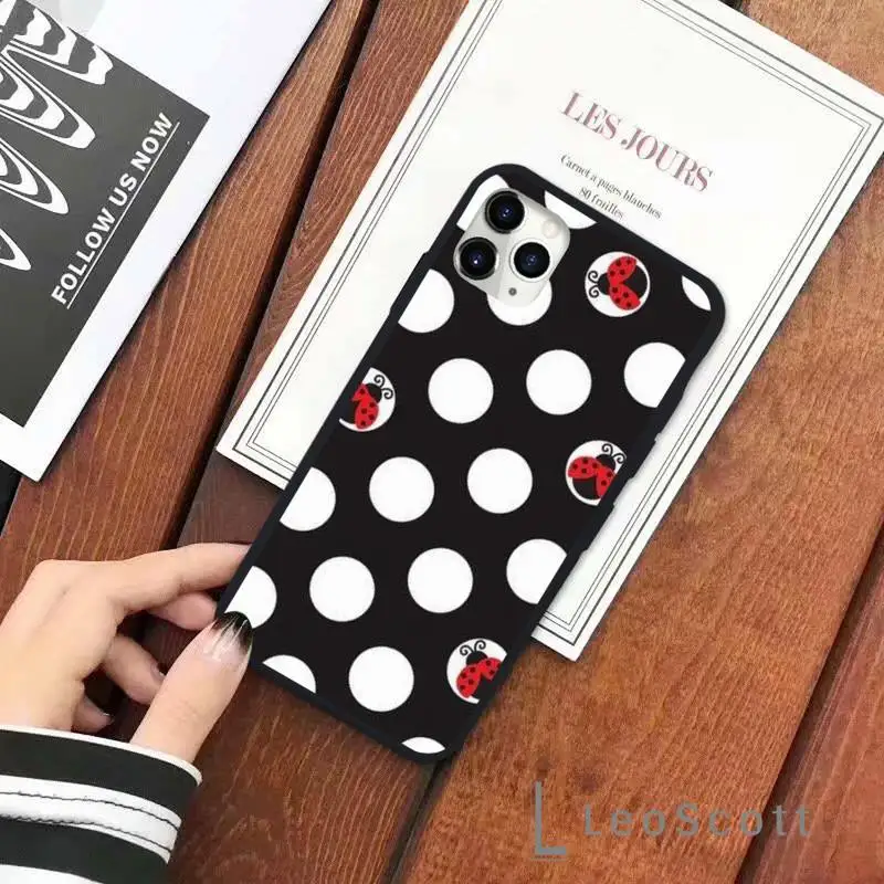 

Lady bug Ladybug ladybir Phone Case for iPhone 11 12 pro XS MAX 8 7 6 6S Plus X 5S SE 2020 XR Soft silicone cover Shell Funda