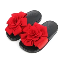 floral girls slippers summer pvc light soft sole non slip wearable flowers kids slippers for girls outdoor fashion pretty 2 8 t