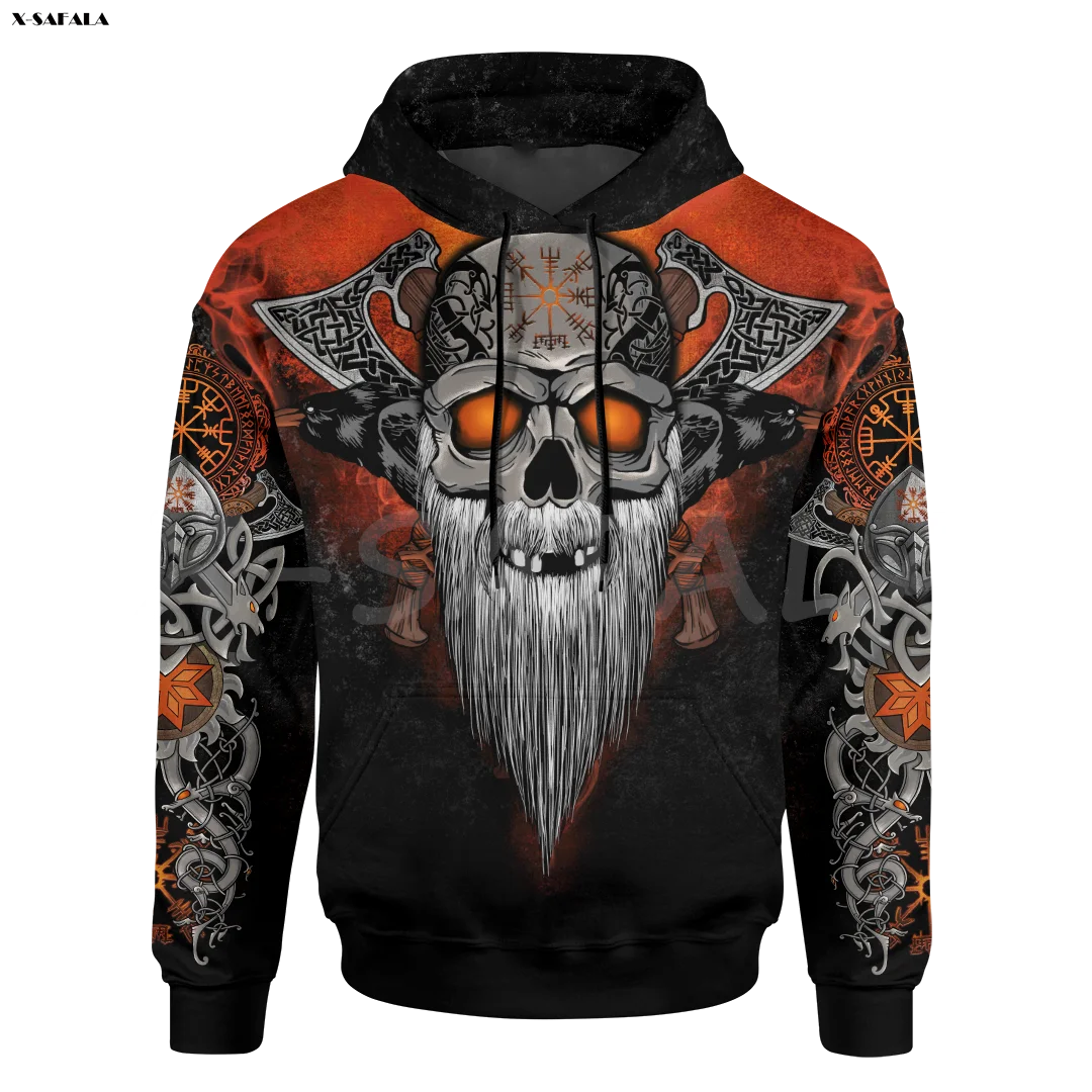 Толстовка Мужская/женская с 3D-принтом пуловер на молнии свитшот принтом викингов