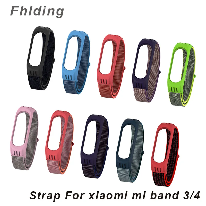 Сменный нейлоновый браслет для Xiaomi Mi Band 4 ремешок 3 спортивный дышащий correa mi band