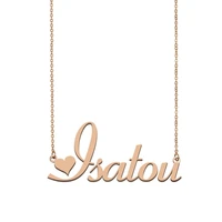 isatou name necklace custom name necklace for women girls best friends birthday wedding christmas mother days gift
