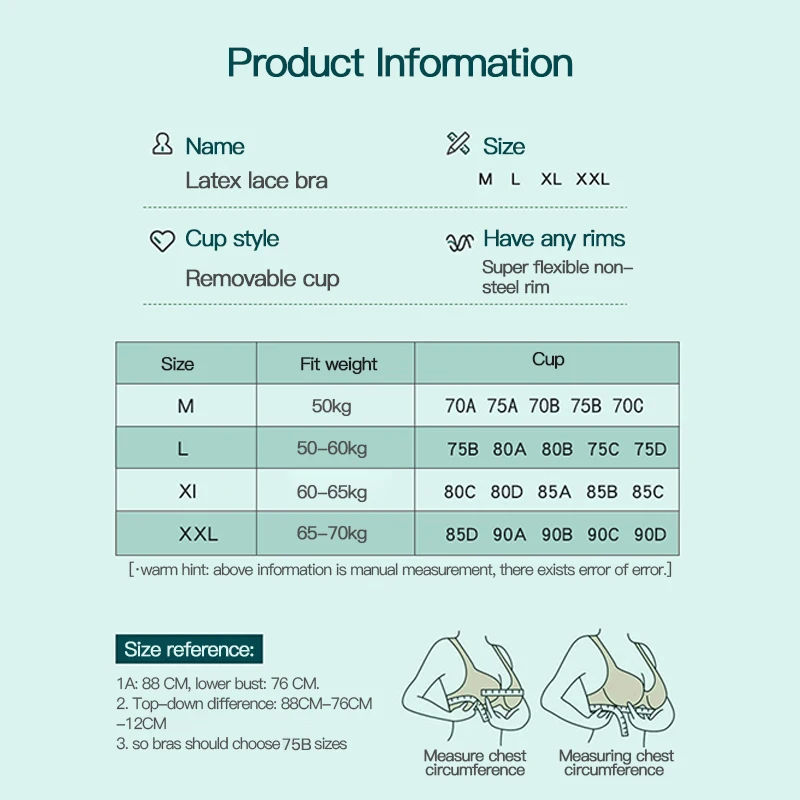 

5D TH Latex Wireless Contour Breathable Underwear Sport Yoga Contour Breathable Underwear Sports Yoga Running Bra Women M-XXL