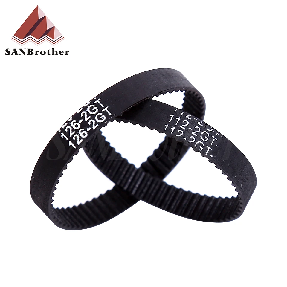Запчасти для 3D-принтера GT2 Ремень ГРМ с замкнутым контуром резиновый 2GT 6mm124 126 128 130