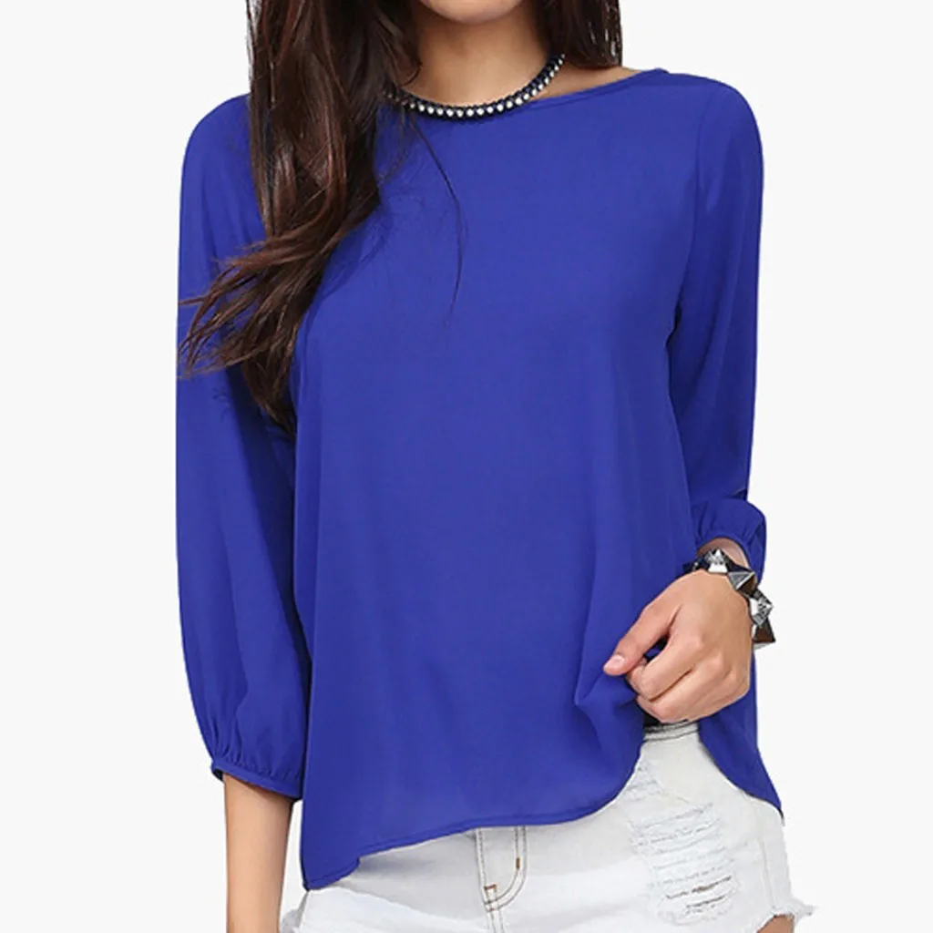 Женский офисный Топ SAGACE однотонный топ с бантом и длинным рукавом милая