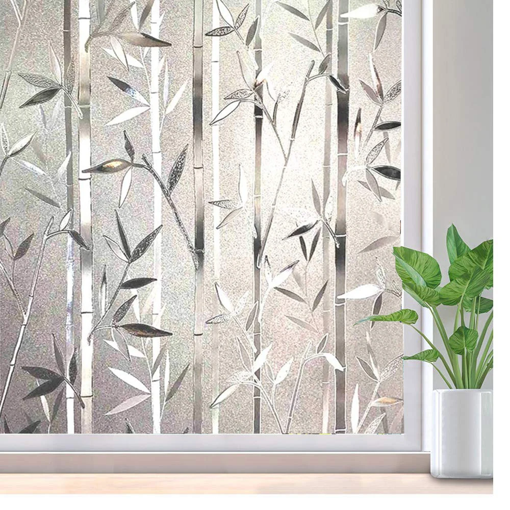 

LUKCYYJ Window Film Self Static Window Cling Covering Stickers Removable Decorative Window Decal Anti UV Sun Block Heat Control