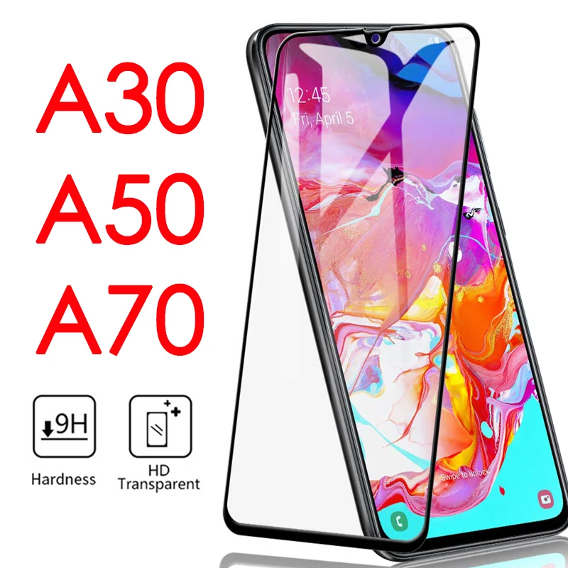 Защитная пленка для экрана Samsung Galaxy A71 A51 A70 A50 A40 A30 A2 Core M30S M20 A7 2018 полное покрытие из