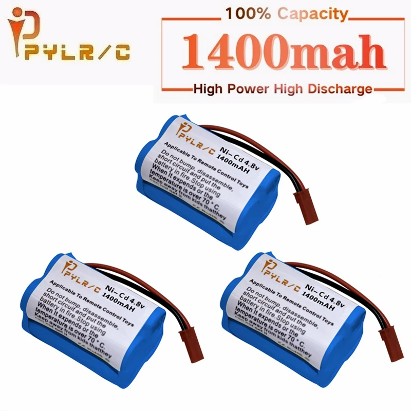 (JST вилка) 4 8 В 1400 мА · ч NICD батарея для Rc игрушки автомобили лодки танки роботы