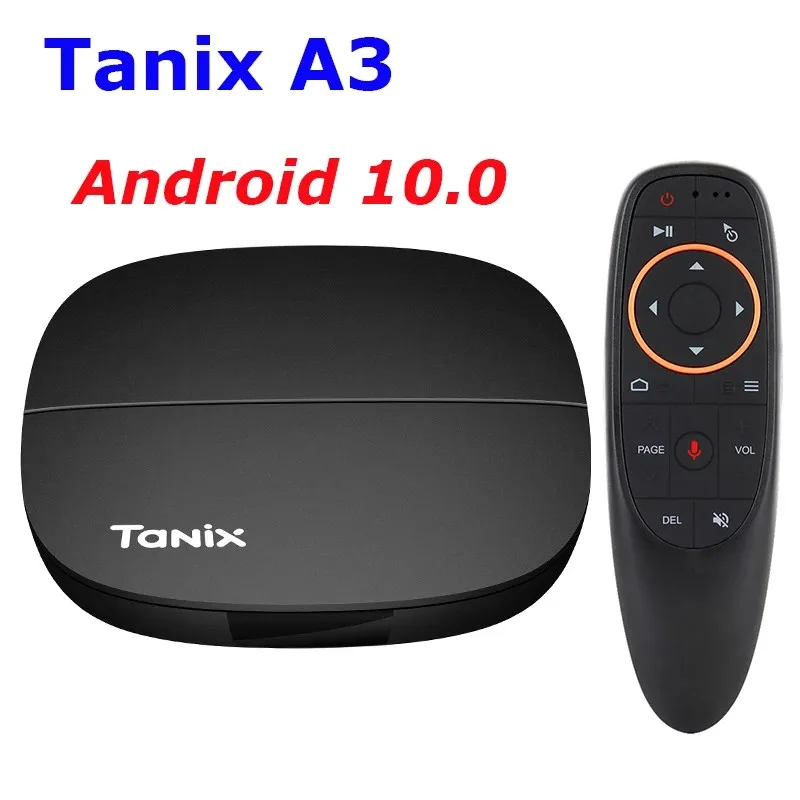 

Tanix A3 Android TV Box Android 10.0 Allwinner H313 1GB 8GB HD Video H.265 VP9 Media Player 2.4G Wifi Set Top Box Smart TV Box