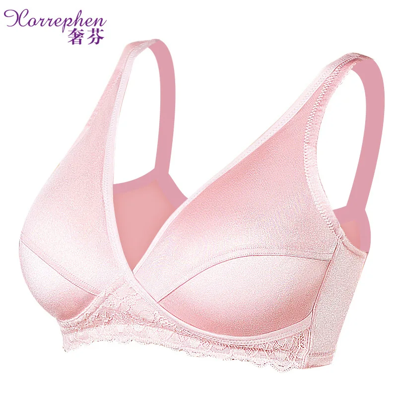 

Breast feeding bra set with cotton lining comfortable breast-feeding women's underwear without steel ring
