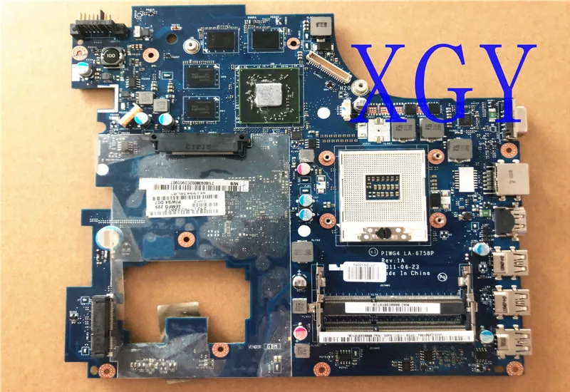 

Материнская плата для ноутбука Lenovo Ideapad G770 Y770 PIWG4 LA-6758P DDR3 неинтегрированная 100% ТЕСТ ОК