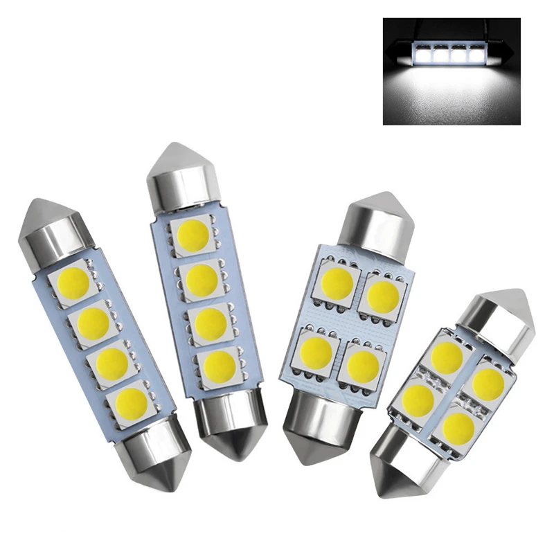 100 шт. большая акция 31 мм 36 39 41 5050 SMD 6 светодиодный купол Festoon Автомобильный