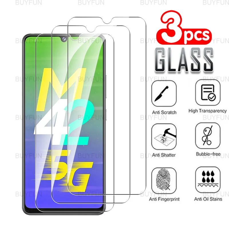 Стекло для Samsung Galaxy M42 5G 3 шт передней панели защитное закаленное стекло на экран