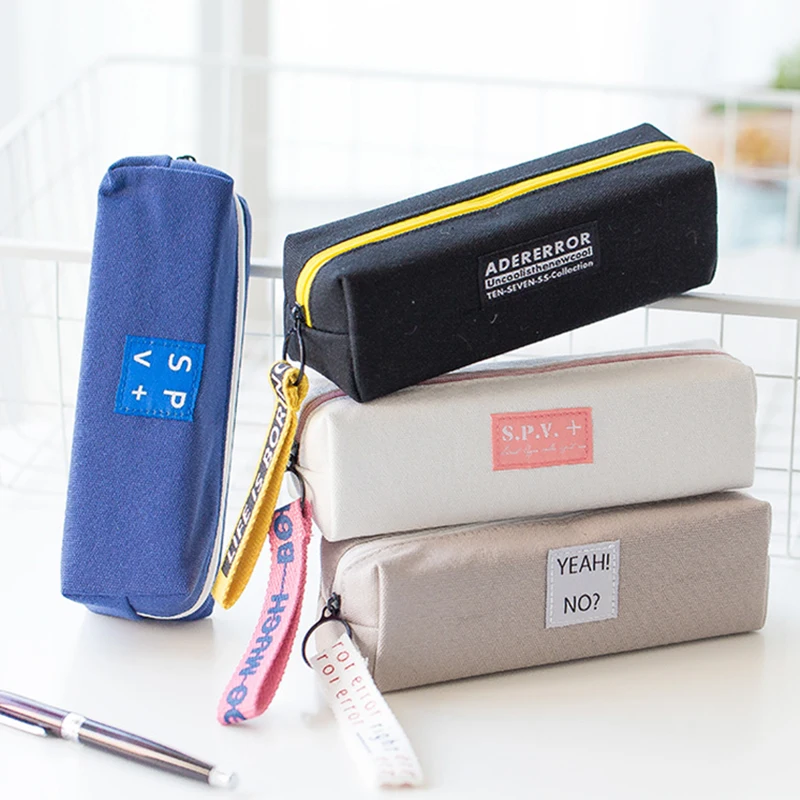 

пенал Creative Pencil Case Cases Simple Design Style Zipper Bags Pen Holders School Supplies Stationery office for Boys or Girls