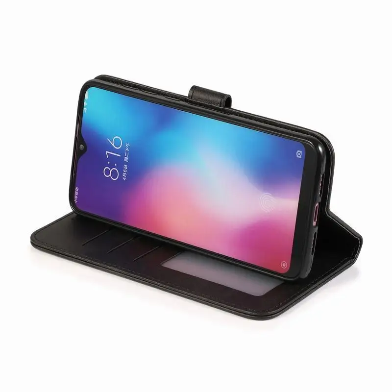 Cover Case For Xiaomi Mi 9 SE Cases Magnetic Flip With Card Slot Wallet Plain Vintage Leather Phone Bag For Xiomi Mi 9 9se Coque