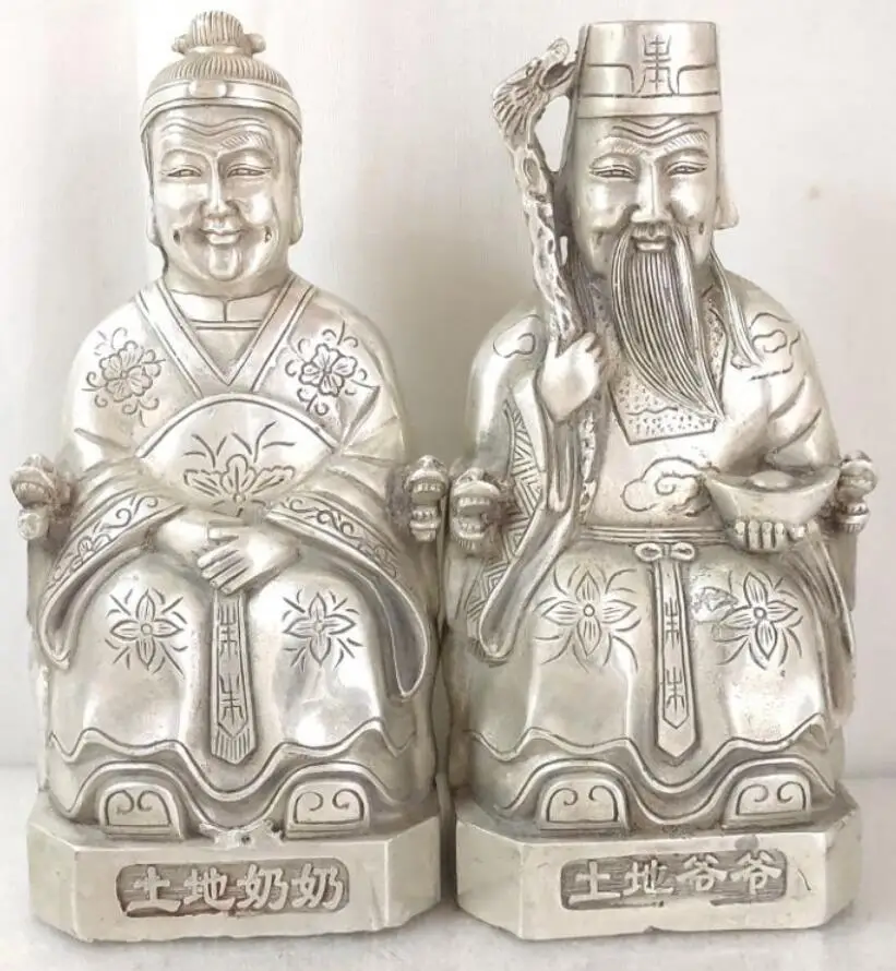

Китайская статуя из белой меди