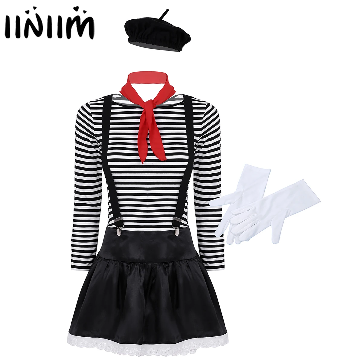 Женское платье с длинными рукавами черно белый топ в полоску черной атласной