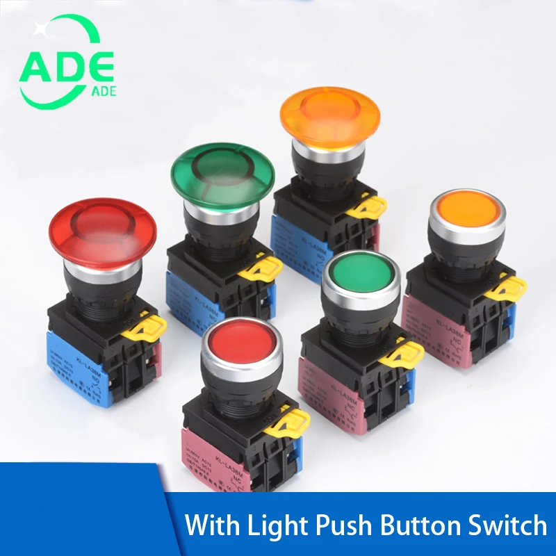 

Новый LA38 2-позиционный 1NO /1NC со светодиодным индикатором 24 В 220 В самосброс автоблокировка 22 мм Переключатель серии высокого качества