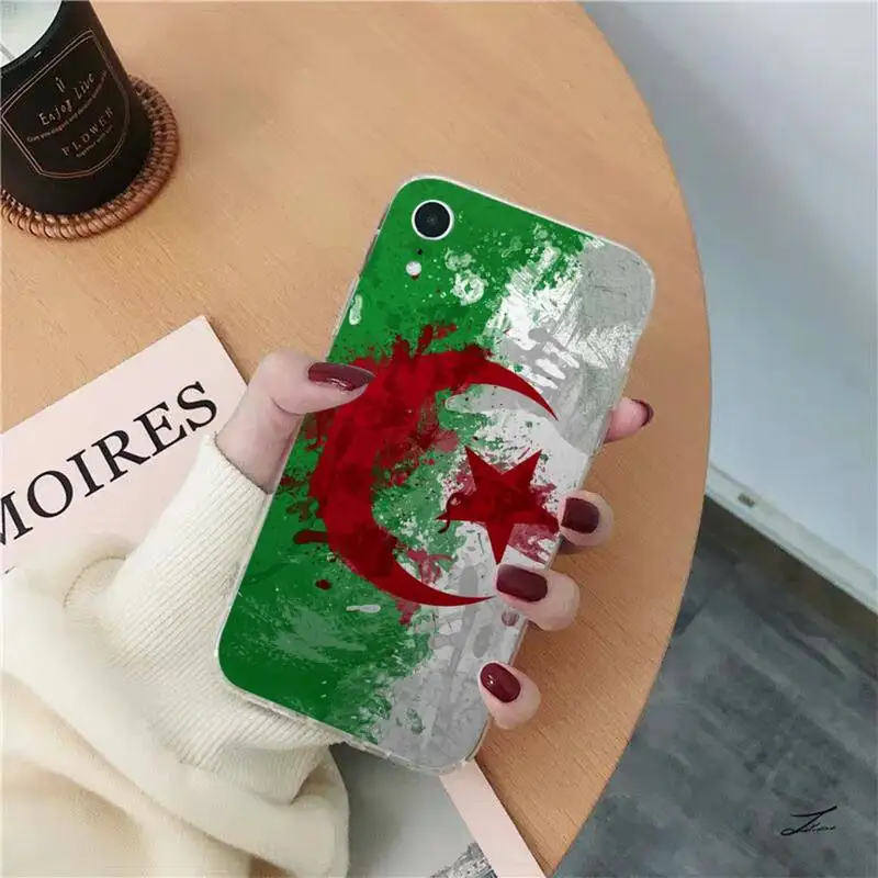 Чехол для телефона с флагом Алжира и паспортом iPhone 13 11 12 pro XS MAX 8 7 6 6S Plus X 5S SE 2020 XR