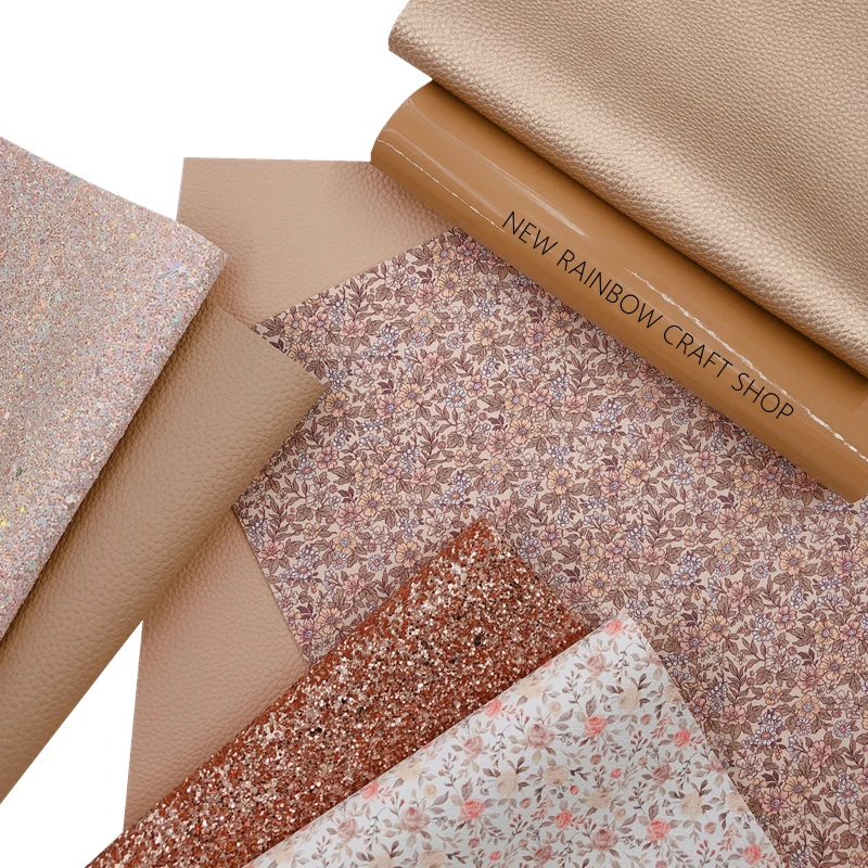 Новинка Радуга 30 х2 2 см/А4 бежевые розы ветки трава искусственная кожа для