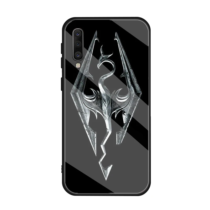 Чехол из закаленного стекла с логотипом Skyrim для Samsung Galaxy A 10S 10E 20S 20E 30S 40 50S 60 70 80 90 6 7 8