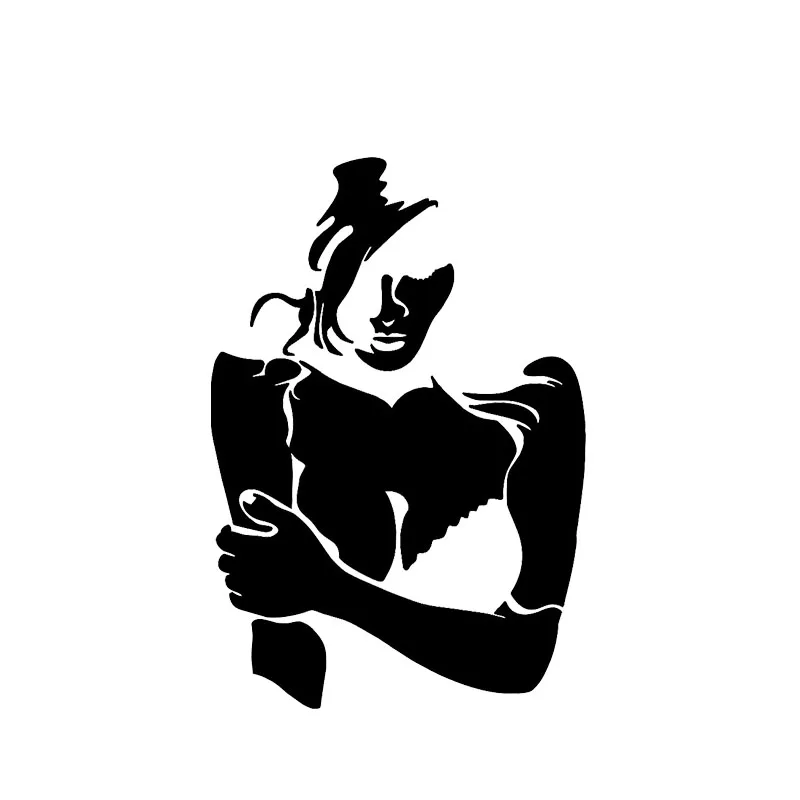

Lovely Shy Sexy Girl Fashion Car Sticker Pvc Personality Design Covering Body Sunscreen Waterproof Decals Exquisite Decoration