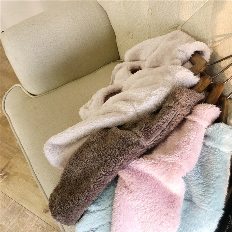 Новое Детское однотонное мягкое пальто кораллового цвета с длинными рукавами для младенцев повседневные рубашки с шапкой для мальчиков и девочек одежда для малышей