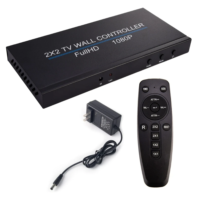 

Видеоконтроллер настенный HDMI, 1 вход, 4 выхода