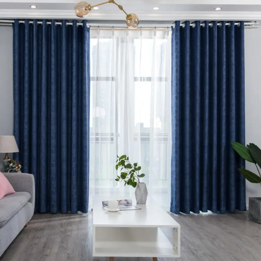 Современные затемняющие шторы в полоску из синели для спальни занавески на окна