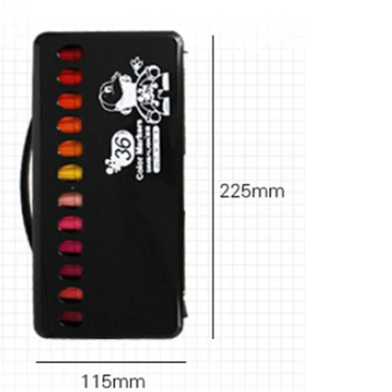 

36 Colors Watercolor Pen Safety Non-toxic Thick Head Graffiti Drawing Pen Durable Simple Portable Watercolor Pen Set