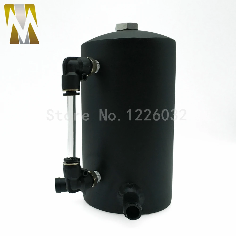 Черный полированный алюминий 0.5L 13 мм 1/2 &quotмаслоуловитель канистра масляный бак