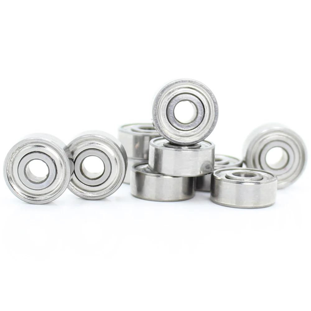 R2ZZ подшипниковый ABEC 1 (10 шт.) 1/8 &quotx3/8&quot x5/32 &quotдюйм миниатюрный R2 zz Шариковые