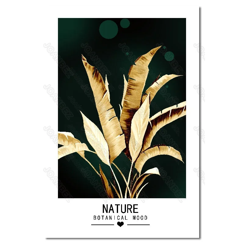 

Contemporary Canvas Material Deads Yellow Leaves Pattern Background Frameless Painting Living Room Furniture Sofa Art Decoration