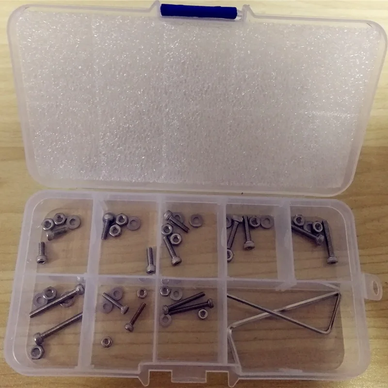 55 шт. M2.5 Универсальный Поворотный колпачок набор для монтажа картриджа болты из