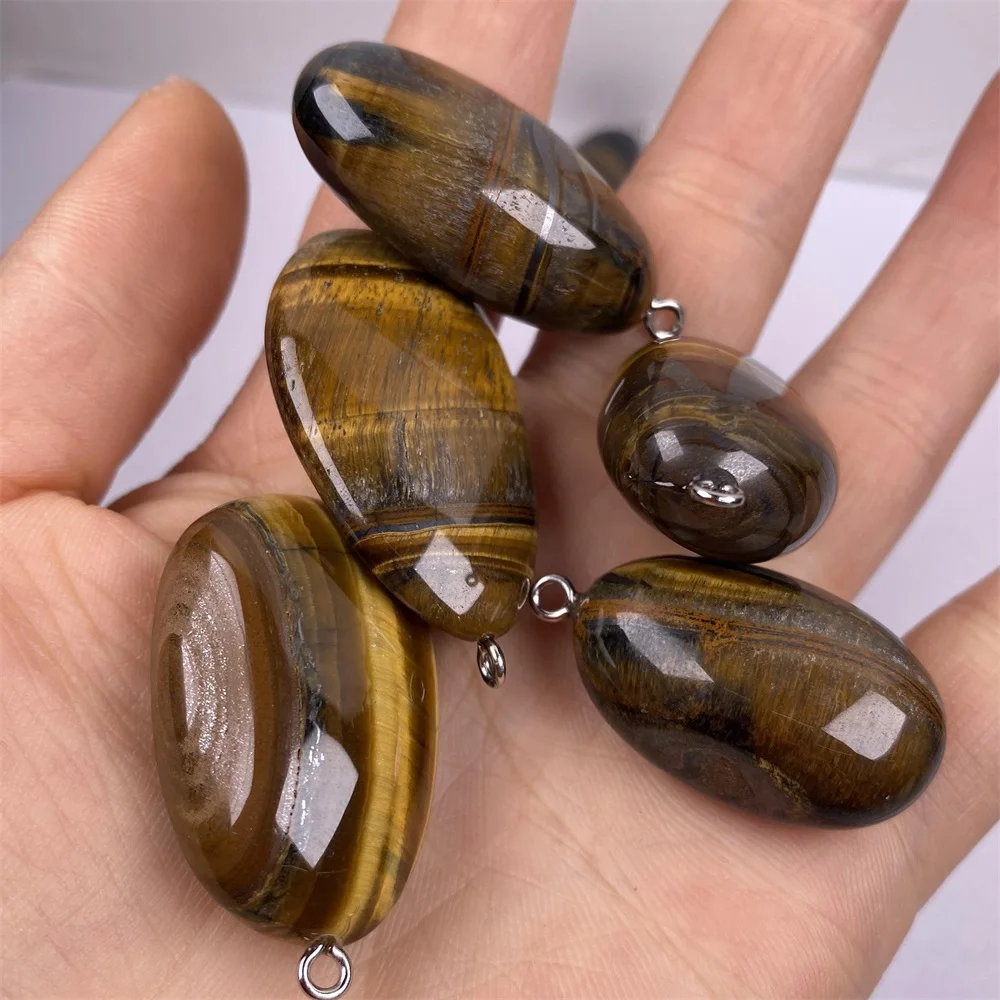 Натуральный Полудрагоценный Камень Кулон Бесконечность Тайгерай изготовления