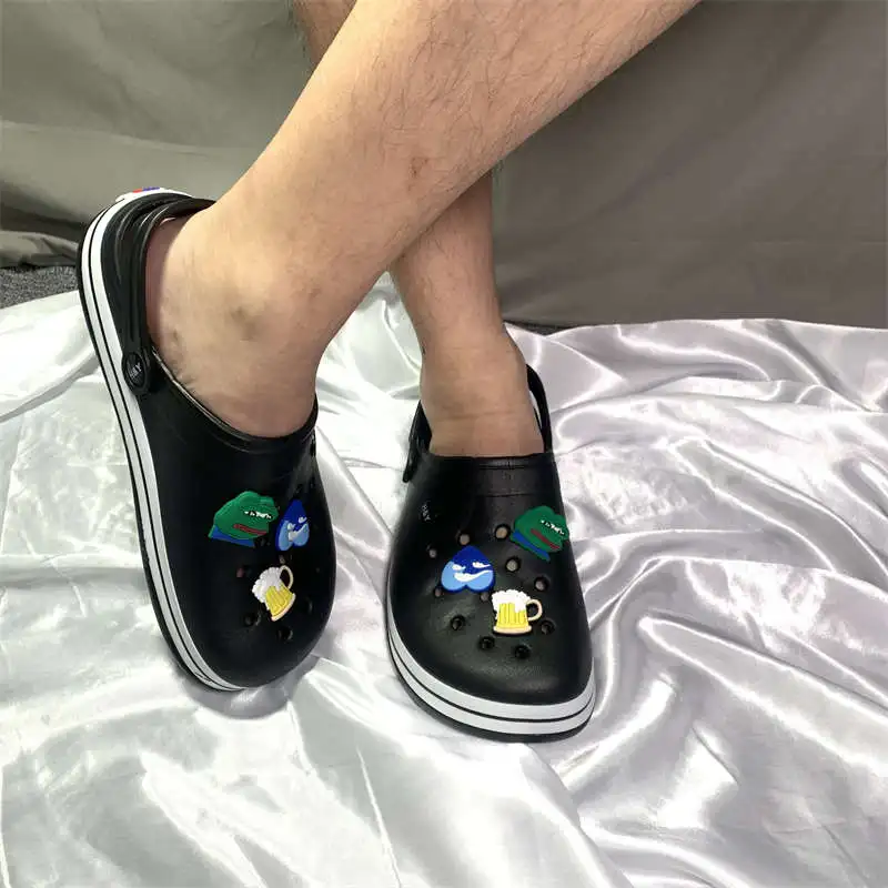 

Man Casual Shoes Daddy Sandals Men's Kid Brand Slippers Soft Bottom Rubber Sandals Fashion Tennis Tennis Winter High-Top Cheap