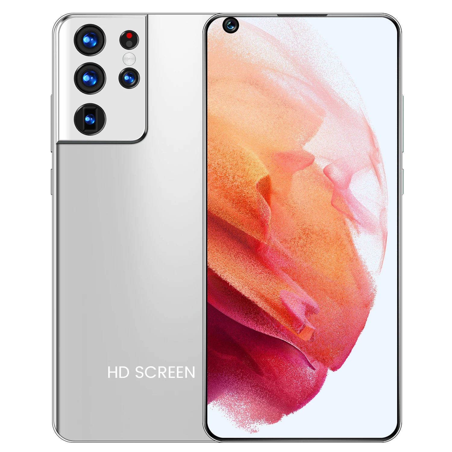 

The Latest Version S21 Ultra 7.3 Inch Smartphone Android 10.0 12GB RAM 512GB ROM Dual SIM Unlock Phone MTK 6889 Deca Core Galxy