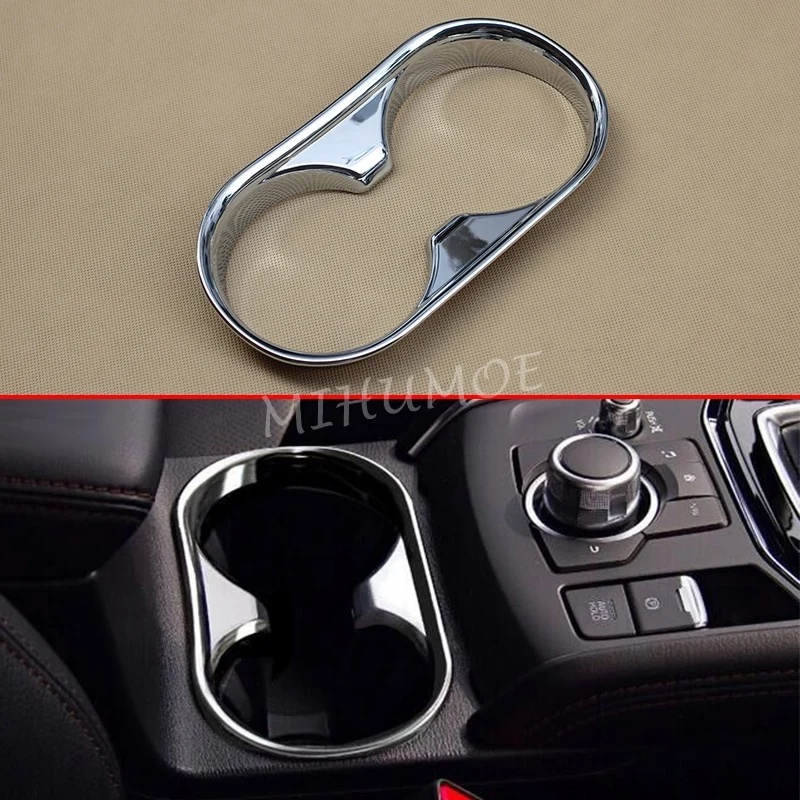 Яркий хром межкомнатных дверей крышка планки для Mazda CX 5 2017 2018 2019 2020 2021|cup holder