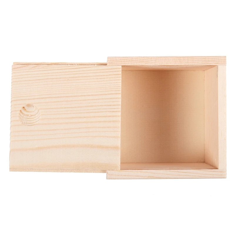 Небольшой простой деревянный чехол для хранения ювелирных изделий небольшой
