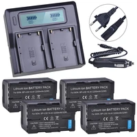 4pcs 2200mah bp u30 bpu30 bp u30 rechargeable battery lcd dual rapid charger for sony xdcam ex pmw100 pmw150 pmw160 pmw200