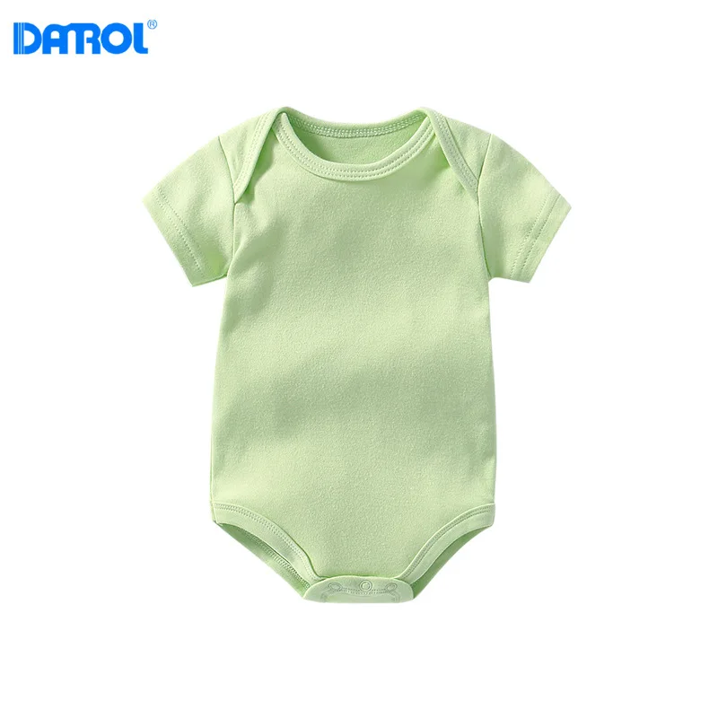 

Multi color baby's short sleeve triangle Khaki garment newborn baby's cotton net color bottom pack fart garment Jumpsuit