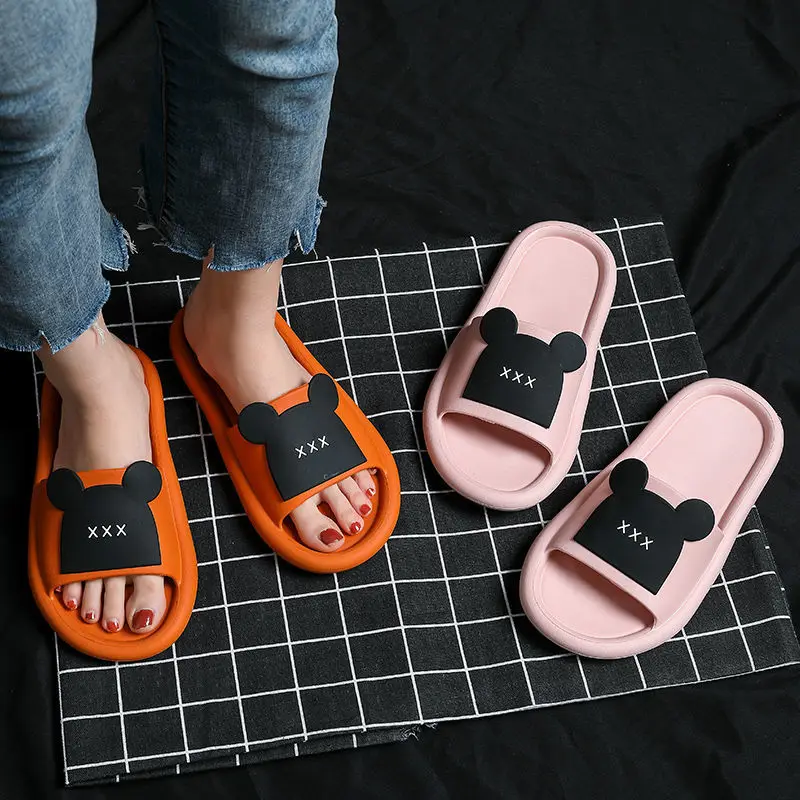 

Slippers Female Summer 2021 New Indoor Non-slip Bathroom Home Household Ins Tide Cute Outer Wear Sandals and Slippers